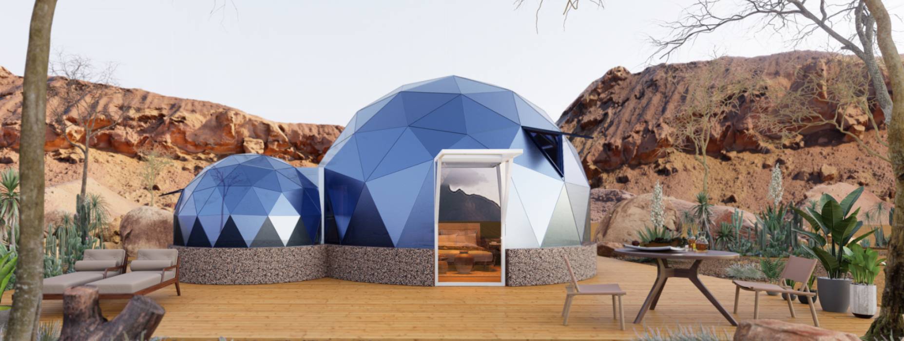 武定县球形智能光伏玻璃星空房